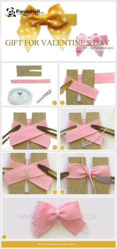 how to make a bow for valentine's day