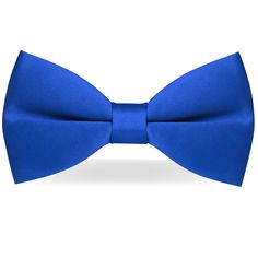 PRICES MAY VARY. Bow Tie Size:2.5" (6.4cm) wide and 4.72" (12cm) long Versatile wearability: This bow tie is perfect for all types of occasions, from professional events such as business meetings to formal events such as weddings and dinners. It is also suitable for everyday wear and can be paired with a variety of outfits. Adjustable design: The bow tie has an adjustable strap that allows it to fit comfortably on any neck size. The strap is made of high-quality material that guarantees strength Blue Bow Tie Suit Accessories For Party, Dapper Solid Color Ties For Parties, Formal Satin Bow Tie For Father's Day, Dapper Solid Suit And Tie Accessories For Party, Dapper Solid Color Party Ties, Classic Blue Ties For Party, Elegant Bow Tie For Father's Day Party, Elegant Party Ties For Father's Day, Blue Tie For Father's Day Party