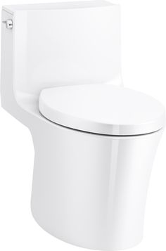 a white toilet bowl with the lid up