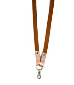 This custom leather lanyard is made from soft and smooth cognac brown leather, it is going to feel luxurious against your skin.  It is a very practical item that will add a little style to your day.   The accent color at the bottom of the lanyard can be customized in any leather shown in the photos.  The longer portion of the lanyard around your neck is the cognac brown leather in this listing only.  Include the accent color you would like in a note/message at the time of purchase.   This lanyar Adjustable Brown Lanyard As Gift, Gym Membership Card, Teacher Gift Back To School, Lanyard Teacher, Custom Lanyards, Leather Lanyard, New Job Gift, Office Job, Job Gifts