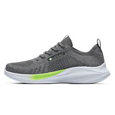 • Feature: Breathable• Insole Material: EVA• Upper Material: Mesh• Shoe Width: Medium(B,M)• Outsole Material: Rubber• Closure Type: Lace-up• Fit: Fits true to size, take your normal size• Import Product Gray Casual Running Shoes With Arch Support, Gray Low-top Running Shoes In Breathable Fabric, Casual Gray Running Shoes With Arch Support, Green Slip-resistant Lace-up Running Shoes, Fade-resistant Gray Running Shoes With Round Toe, Gray Fade-resistant Running Shoes With Round Toe, Mens Walking Shoes, Brand Name Shoes, Brand Collaboration