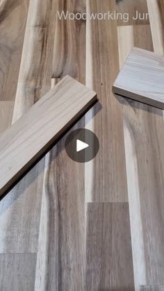 a video demonstrating how to install hardwood flooring planks with woodworking juts