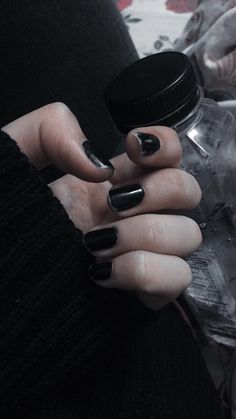 Masculine Hands Aesthetic, Dark Nail Polish Aesthetic, Black Nails Chipped, Chipped Black Nail Polish, Black Painted Nails Aesthetic, Male Black Nails, Chipped Black Nails Aesthetic, Black Ring Aesthetic