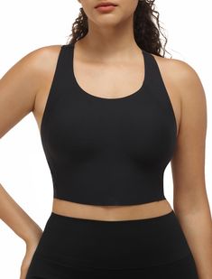 PRICES MAY VARY. 【Racerback Sport Bra】Racerback detailing gives the U-neck Bra its signature style while the style releases shoulder blades, allowing unrestricted motion 【Full Coverage Comfort】Specifically crafted for a seamless fit, these racerback sports bras pack offer full coverage with no side seams to minimize friction 【Comfortable Material】This Wireless Longline Sports Bra made of lightweight, breathable and stretchy fabric, sweat-wicking keep you dry.Breathable fixed mesh padding enhance High Impact Sports Bra For Large Bust, Bras Pack, High Impact Sports Bra, Fit Workout, Longline Bra, Racerback Sports Bra, Crop Tank Top, Sport Bra, U Neck