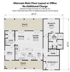 the floor plan for an apartment with two separate rooms and one living room on each side