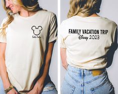 Disney World Tshirts Families, Disney Shirt Family, Disney Group Shirts Matching, Disney Team Shirts, Disney Parks Shirts, Disney Trip Tshirt Ideas, Sisters Disney Shirts, Disney Matching Outfits Family Vacations, Disneyland Shirts For Family Vacations