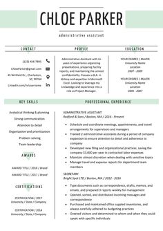 a professional resume template with green accents on the top and bottom, is shown in this image