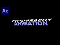 the typograph animation logo is shown in blue and white on a black background