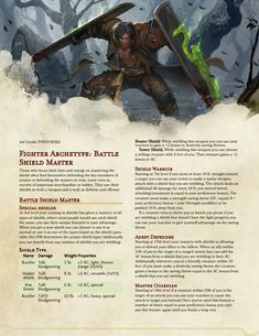 Martial Archetype, Dnd Fighter, Dungeons And Dragons Rules, Dungeons And Dragons Races, Dnd Character Sheet