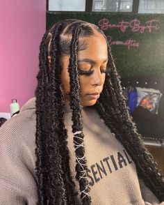 Jumbo Soft Locs, Jumbo Butterfly Locs, Jumbo Faux Locs, Soft Locs Hairstyles, Real Locs, Boxer Braids Hairstyles, Butterfly Locks, Hair Braid Patterns, Soft Locs