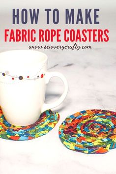 how to make fabric rope coasters