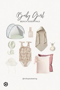 the baby girl beach essentials