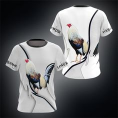 Custom Name Rooster White Leather Shirts These shirts are custom-made-to-order and handcrafted to the highest quality standards. Each shirt is constructed from a premium polyester blend that is ultra-soft and incredibly comfortable. Features a specialty high definition heat-dye application that ensures long lasting color vibrancy even after machine washing. Fabric is durable and resistant to wrinkles, shrinking and mildew. Each shirt is custom printed, cut and sewn just for you when you place yo Leather Shirts, Rooster Shirt, Leather Shirt, Adulting Shirts, Sport Wear, Custom Name, White Leather, Riding Helmets, Custom Shirts