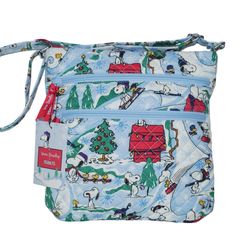 Vera Bradley Peanuts Ski Slope Snoopy Shoulder Crossbody Quilted Purse Travel From Vera Bradley, The Peanuts Collection Ski Slope Snoopy Triple Zip Hipster Crossbody Bag Features: Spot All Of The Smile-Inducing Scenes And Nostalgic Characters In Our Can't-Miss Collaboration, Vera Bradley Peanuts The Ultimate In Hands-Free Organization, This Clever Crossbody Features Three Separate Zippered Compartments. This Style Is Designed With Our Recycled Cotton Made From 100% Cotton, It's Everything You Kn Vera Bradley Snoopy Display, Nostalgic Characters, Vera Bradley Suitcase, Hipster Purse, Vera Bradley Suitcase Set, Ski Slope, Quilted Purse, Vera Bradley Blue Island Medallion, Vera Bradley Bag