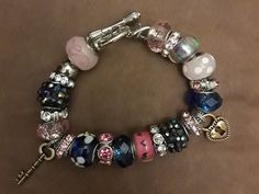 One of a kind Charm Bracelets by AmyBedazzled jewelry line. You can either buy them as is, or they can made to order by color (s) and by the type of charm (s) you want. They come in size small (7.5 inches), med (8 inches) and large (8.5 inches), and  X large (9 inches). Add some dazzle to your life! Attention Philly and South Jersey residents! To avoid shipping costs I can sell my jewelry face to face. Let me know the place and the time. Pandora Charms Pink, Gem Beads, South Jersey, Pierced Jewelry, Pandora Charm, Funky Jewelry, Stacked Jewelry, Jewelry Lookbook, Pandora Bracelets