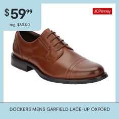 Cap toe oxford features sophisticated dress appeal for a polished, yet versatile look. A clean silhouette paired with flexible construction and a soft, latex footbed leaves your feet in exceptional comfort. Wide widths available.Polished synthetic uppersHandcrafted details and brogue accentsCushioned latex footbed for exceptional comfortVintage outsole detailing and durable rubber outsoleWide widths availableFeatures: ComfortClosure Type: Lace-UpShoe Heel Height: 1 InchUpper/Outer Base Material… Oxford Shoes Brown, Sophisticated Dress, Comfortable Shoes, Oxford Shoes, Oxford, Heel Height, Lace Up, Lace, Heels