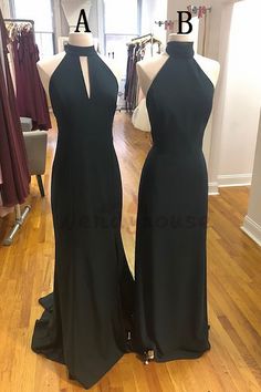 Fem Outfits, High Neck Prom Dress, Evening Dress Long, Prom Dresses 2019, Military Ball, Cocker Spaniels, Black Prom Dress, Fashionable Clothes, Black Prom