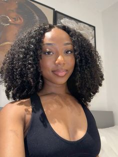 Black Woman Hair Aesthetic, Afro Sew In, Curly Fro Black Women, 4c Bob, Natural Black Women Hairstyles, Natural Hair Baddie, Dark Skin Curly Hair, Hair Care Black Women, Long Type 4 Hair