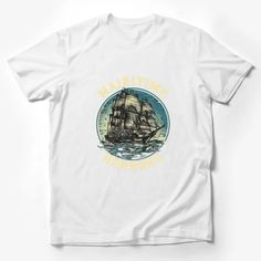 Vintage Maritime Horrors Tall Ship T-Shirt, Nautical Graphic Tee, Ocean Adventure, Sea Travel Shirt Male T-Shirt Custom graphic T-Shirt.Customize your color Retro Beach House, Marine Gifts, Ocean Adventure, Fish Graphic, Animal Graphic Tee, Sea Travel, Tall Ship, Adventure Of The Seas, Travel Shirt