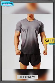 Men's Running Shirt Gym Shirt Short Sleeve Tee Tshirt Athletic Athleisure Breathable Soft Sweat Wicking Running Jogging Training Sportswear Activewear Color Gradient Dark Grey Wine Red Dark Green Athleisure Dri-fit T-shirt For Gym, Sporty Gray T-shirt For Running, Gray Athleisure T-shirt For Running, Dri-fit Crew Neck T-shirt For Sportswear, Breathable Athleisure T-shirt For Summer, Gray Athleisure T-shirt For Summer, Summer Athleisure T-shirt For Gym, Gray Moisture-wicking Short Sleeve Activewear, Gray Moisture-wicking Athleisure T-shirt