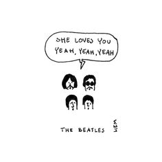 the beatles cartoon, she loves you yeah yeah