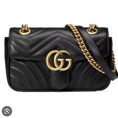 Authentic Gucci Gg Marmont Mini Shoulder Bag 100% Authentic, Purchased At Gucci Store In Soho. Used A Handful Of Times No Noticeable Scratches Or Marks! 5 Star Seller Freebie Gifts With Every Purchase Bundle To Save! Customer Focused If For Any Reason You Are Not 100% Satisfied With Your Purchase, Please Reach Out! The Small Gg Marmont Flap Bag Has A Softly Structured Shape And An Flap Closure With Double G Hardware. The Sliding Chain Strap Can Be Worn Multiple Ways, Changing Between A Shoulder Gucci Gg Marmont Mini, Gg Marmont Mini, Gucci Store, Gucci Gg Marmont, Gg Marmont, Mini Shoulder Bag, Gucci Handbags, Heart On, Flap Bag