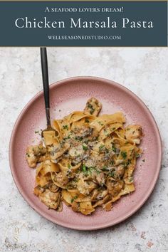 Comforting Chicken Marsala Pasta Italian Meals For Two, Chicken Marsala Fettuccine Alfredo, Macaroni Grill Chicken Marsala, Best Pasta Dishes Restaurant, Pasta Dishes For Dinner Party, Marsala Pasta Sauce, Wine Sauce Pasta Recipes, Marsala Pasta Recipe, Chicken Marsala With Pasta