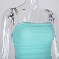 FREE SHIPPING Women Slash Neck Mesh Short Ruched Bodycon Dress Outfiters JKP3442 Fitted Ruched Bandeau Bodycon Dress, Bandeau Bodycon Dress With Ruched Detail, Fitted Green Bandeau Mini Dress, Fitted Ruched Blue Tube Top, Fitted Blue Ruched Tube Top, Blue Ruched Sleeveless Tube Top, Blue Ruched Fitted Tube Top, Spring Bandeau Bodycon Dress With Stretch, Spring Bandeau Stretch Bodycon Dress