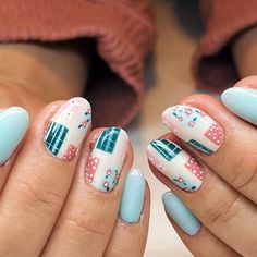 Patch Work Nail Art, Nails Inspiration Cottage Core, Cottage Core Nail Designs, Quilted Nails Designs, Patch Work Nails, Quilt Nails Designs, Cute Nail Designs For Summer 2024, Luminary Nails