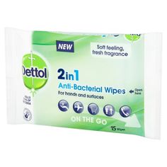 two in 1 hygiene wipes with hydrogen