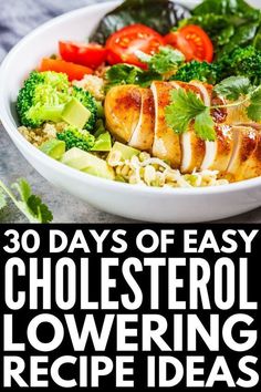 Cholesterol Lowering Meals, Cholesterol Diet Recipes, Heart Healthy Recipes Cholesterol, Healthy Eating Menu, Lower Cholesterol Diet, To Lower Cholesterol, Biscuits Diététiques