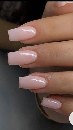 Acrylic Nails Nude, Natural Acrylic Nails, Kutek Disney, Milky Nails, Beige Nails, Simple Acrylic Nails, Classy Acrylic Nails, Short Square Acrylic Nails, Acrylic Nails Coffin Short