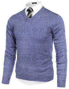 PRICES MAY VARY. Soft Fabric --- The men knitted sweater is made of high-quality polyester, built for durability, and stretch for the utmost comfort in its slim fit design. This men's v neck sweater is a best choice for autumn, winter, spring. Basic Design --- The men slim fit sweater with solid color, long sleeve, v neck is easily dressed up. The fashion pullover sweaters will add a touch of chic style to your off-duty or your office looking. All Matching --- The men's dress sweater is easy to Men Knitted Sweater, Men's V Neck Sweaters, Mens Pullover Sweater, Slim Fit Sweater, Men's Pullover, Dress Sweater, Basic Design, Fit Fashion, Men's Knit