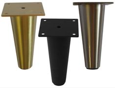 three different types of metal posts