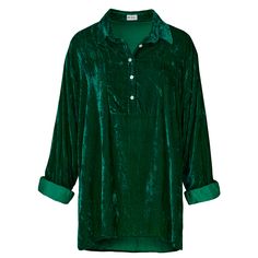 Our oversized Silk Velvet shirt is designed to fit all sizes. The shirt has a super relaxed fit which is so easy to wear, the cuffs can be worn turned up for a more relaxed look, perfect for day or evening wear. Our shirt features buttons on the upper half, drop shoulder, silk lined sleeves and a flattering slight side split with a bit of extra length at the back. Perfect paired with your go-to jeans or evening trousers!  S/M (8-12) uk M/L (14-18) uk L/XL (18-24) uk Handwash in cold water separa Oversized Shirttail Hem Shirt For Loungewear, Oversized Loungewear Shirt With Shirttail Hem, Oversized Collared Shirt For Loungewear, Oversized Top With Button Cuffs And Shirttail Hem, Oversized Tops With Roll-up Sleeves For Fall, Evening Trousers, Shirt Blouses Women's, Velvet Shirt, Velvet Collection