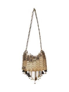 100% laiton Designer Gold Shoulder Bag With Brass Hardware, Designer Gold Shoulder Bag For Evening, Gold Luxe Bags With Chain Strap, Luxury Gold Bags With Brass Hardware, Luxury Shoulder Bag With Gold Chain For Party, Designer Gold Evening Bag With Chain Strap, Luxury Gold Clutch With Chain Strap, Luxury Metal Bags With Chain Strap, Luxury Metal Bag With Chain Strap