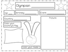 a printable coloring page for kids to color with the olympic medal and stars on it