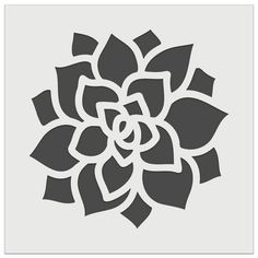 a black and white image of a flower on a gray background with the words,