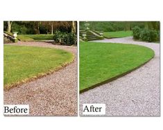 before and after photos of landscaping