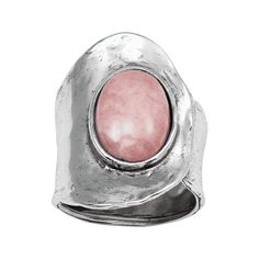 PRICES MAY VARY. Let this statement ring take center stage. A gorgeous pink rhodochrosite is framed by a wide band, adding to the dramatic impact of this piece. This bold ring will turn heads with its rich hue and subtle details. With this eye-catching design, you can rock any style. Consider ordering one size up as the wide nature of this ring may cause it to fit snugly. The piece comes with a '.925' sterling silver stamp as a symbol of guaranteed product quality. Sterling silver, natural rhodo Howlite Jewelry, Silversmithing Jewelry, Rock Rings, Pink Rhodochrosite, Bold Rings, Funky Jewelry, Silver Jewelry Rings, Jewelry Inspo, Center Stage