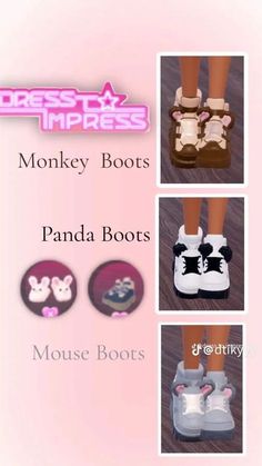 Fancy Dress Code, Monkey Boots, Aesthetic Roblox Royale High Outfits, Shoes Hack, Baddie Outfits Ideas, Combo Dress, Roblox Codes, Clothing Hacks, Cool Stuff