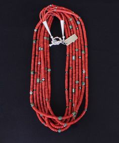 Bamboo Coral Heishi 7-Strand Necklace with Crystal Rectangles, Peridot, Czech Glass & Sterling Sage Green Crystal, Beading Tips, Bamboo Coral, Beaded Jewelry Necklaces, Turquoise Jewelry Native American, Southwest Design, Artisan Bracelets, Necklace Tutorial, Beads Jewellery