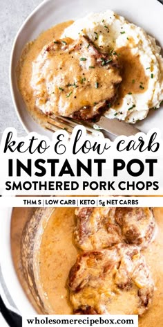 instant pot pork chops with sour cream gravy is the perfect meal for busy nights