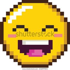 8bit Pixel Art Laughing Yellow Ball Stock Vector (Royalty Free) 2568999855 | Shutterstock