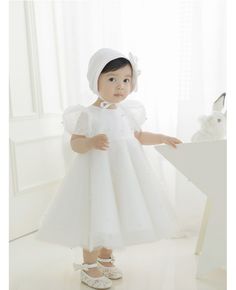 Get 10% off now! Buy cute white toddler girl flower girl dress with bow bubble sleeves at cheap price online. Free stable shipping and pro custom service since 2009. Summer White Princess Dress With Bow, Summer Princess Baptism Dress With Short Sleeves, Summer Princess Style Baptism Dress With Short Sleeves, Spring First Communion Dress With Bow, Princess Style Short Sleeve Baptism Dress, White Short Sleeve Princess Dress For Dress-up, Summer Princess Dress For First Communion, Cute Puff Sleeve Wedding Dresses, Short Sleeve Baptism Dress With Bow