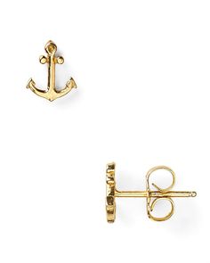 Anchors Away! Polished sterling silver anchor stud earrings. The anchors measure 8mm x 10mm. .925 Sterling Silver Anchor Jewelry, Black Hills Gold Jewelry, Anchor Earrings, Nautical Earrings, Mini Gold, Nautical Jewelry, Black Hills Gold, Yellow Gold Earring, Online Earrings