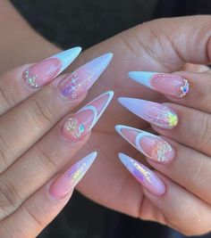 Fancy Nails Designs, Unique Acrylic Nails, Nail Swag, White Nail, Diy Nail Art, Pink Acrylic Nails, Fancy Nails