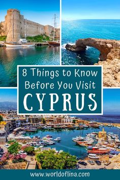 cyprus with the text 8 things to know before you visit cyprus