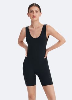 BetterMe Inky Black Waist-Contouring Bodysuit for women Black Sports Jumpsuit, Casual Compressive Bodysuit For Loungewear, Black Second-skin Bodysuit For Loungewear, Fitted Black Jumpsuit For Lounging, Compressive Summer Bodysuit For Loungewear, Black Athleisure Bodysuit For Loungewear, Second-skin Athleisure Bodysuit For Loungewear, Sporty Second-skin Bodysuit For Loungewear, Second-skin Bodysuit For Loungewear In Athleisure Style