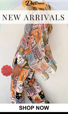 Casual College Print Patchwork Turndown Collar Long Sleeve Two Pieces Loose Outfit, Turndown Collar, Batwing Sleeve, Two Pieces, Fashion Games, Sleeve Styles, Collar, Long Sleeve, Patchwork